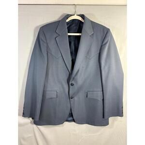 Sheplers The American Original Vtg Mens Blue Western Jacket Made in USA sz 42S